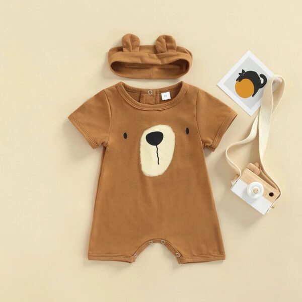 Brown Bear Boy Bodysuit