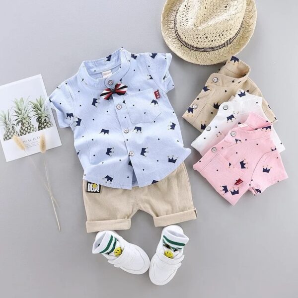 Crown Blue Boy Set