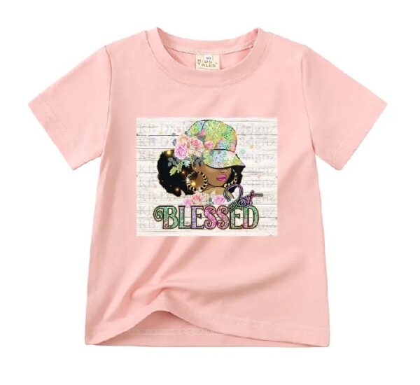 Pink Blessed Girls TShirt