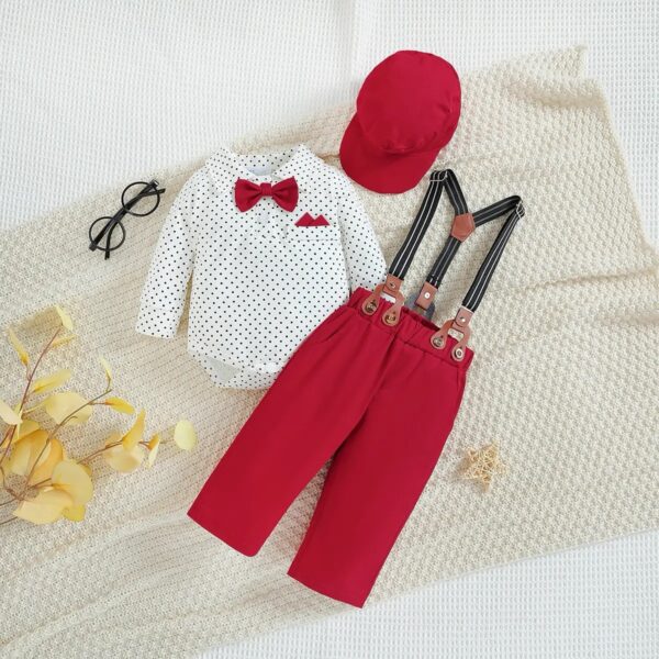 Red Baby Boy Occasion Outfit Set