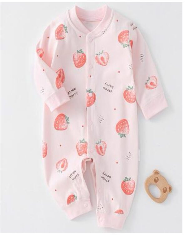 Strawberry Baby Girl Coverall