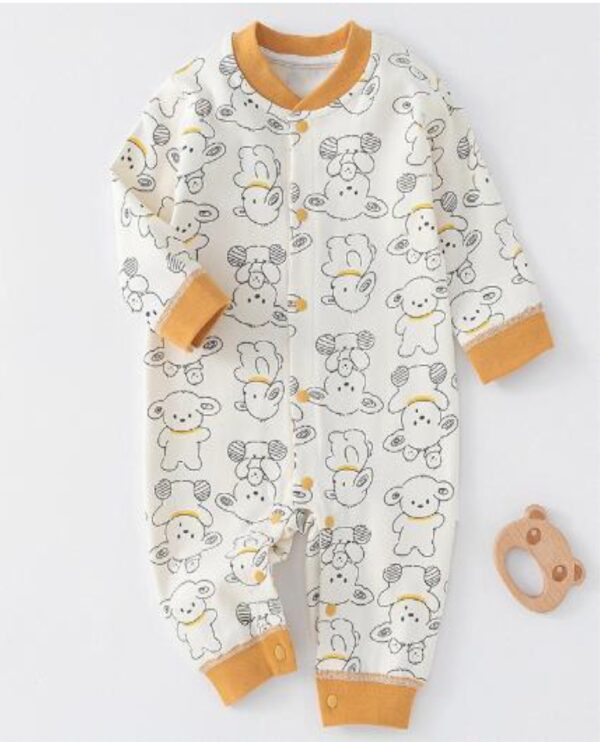 Amber Bear Baby Boy Coverall