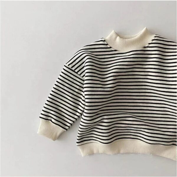 Striped Comfy Boy Girl Sweater - Image 2