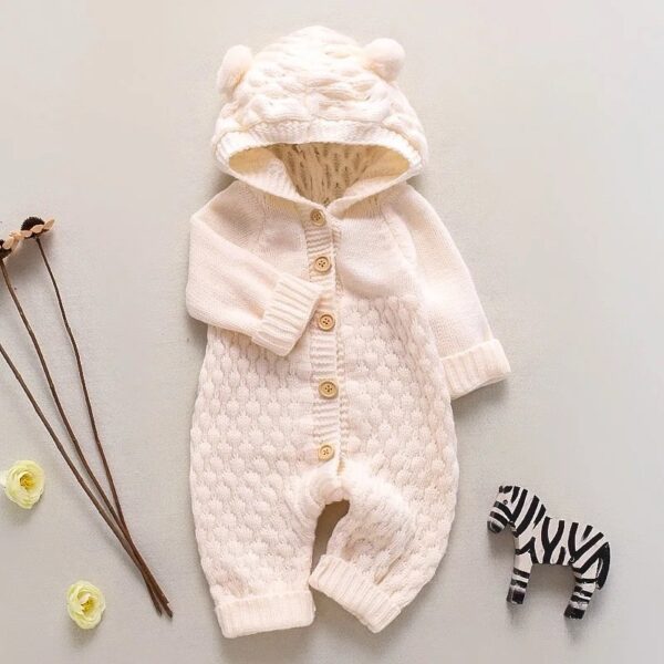 Baby Knitted Soft Coverall Sweater - Image 4