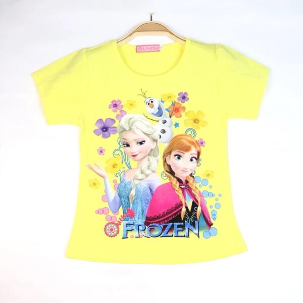 Yellow Frozen Girls Tshirt