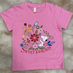 Pink sweet friends girls tshirt