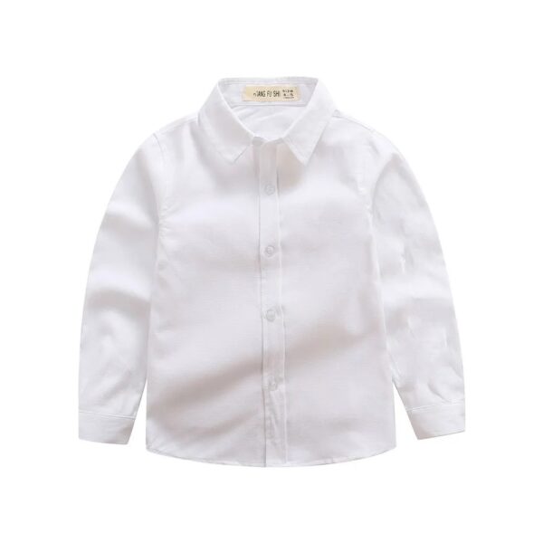 Plain Long sleeve Boys Shirt - Image 2