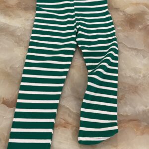 green striped girls leggings