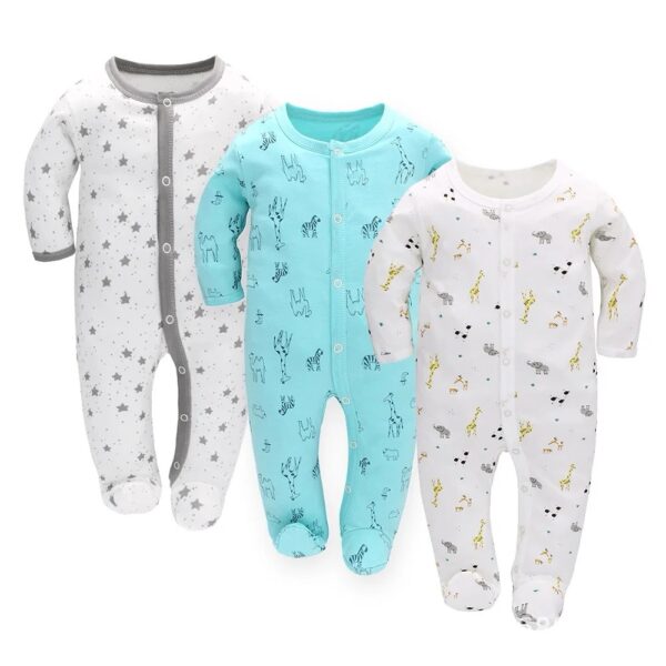 3 Pieces Baby Boy Coverall Set