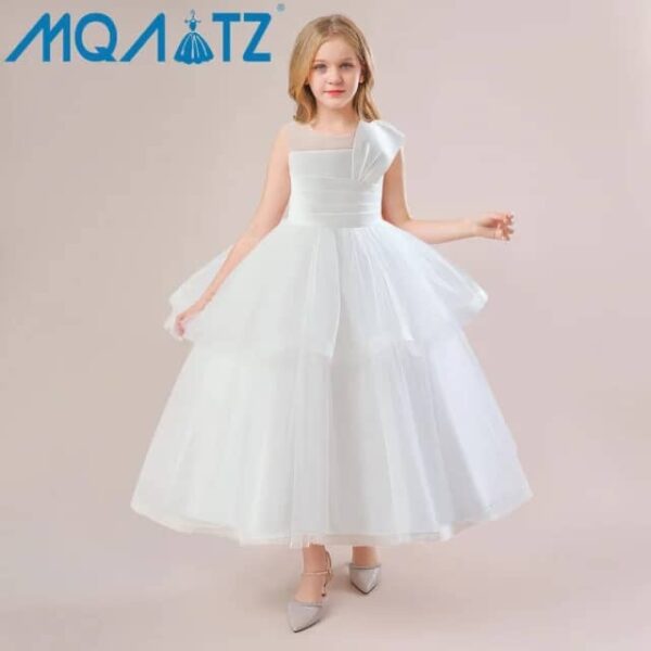 Girls Long Birthday Party Dress - Image 2