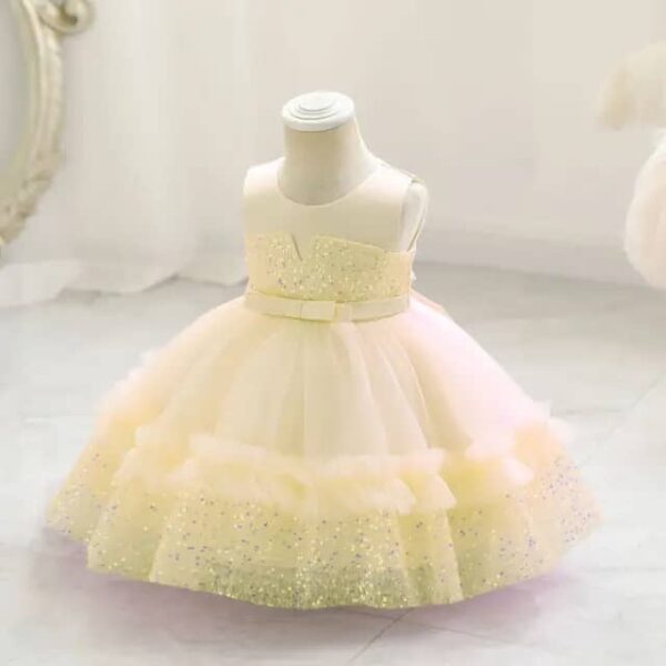 Cream Luxury Baby Girl Dress