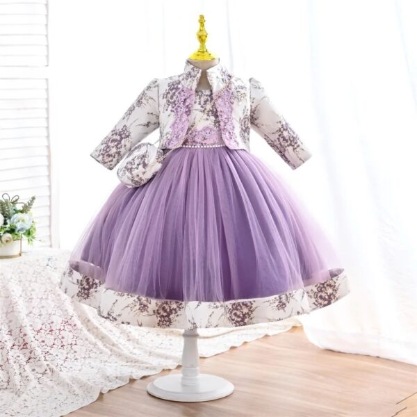 Lilac Luxury Girls Birthday Party or Occasion Dress