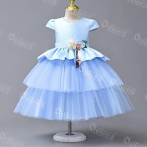 sky blue princess gown