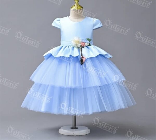 sky blue princess gown